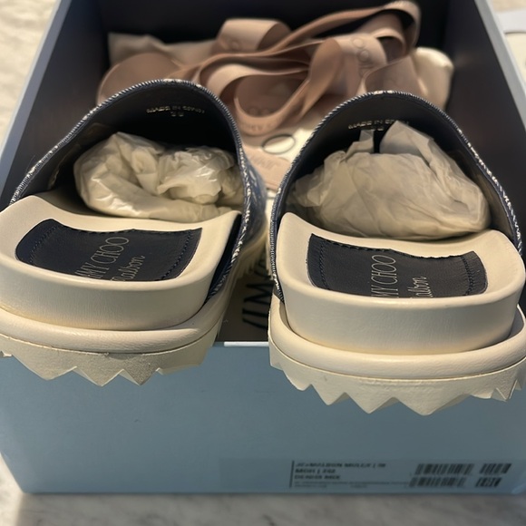 NIB JIMMY CHOO X MALBON Denim Mule/Slide - Picture 5 of 5